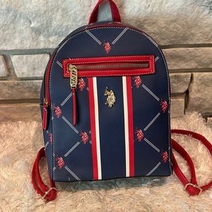 U.S. Polo ASSN. backpack in red, white and blue